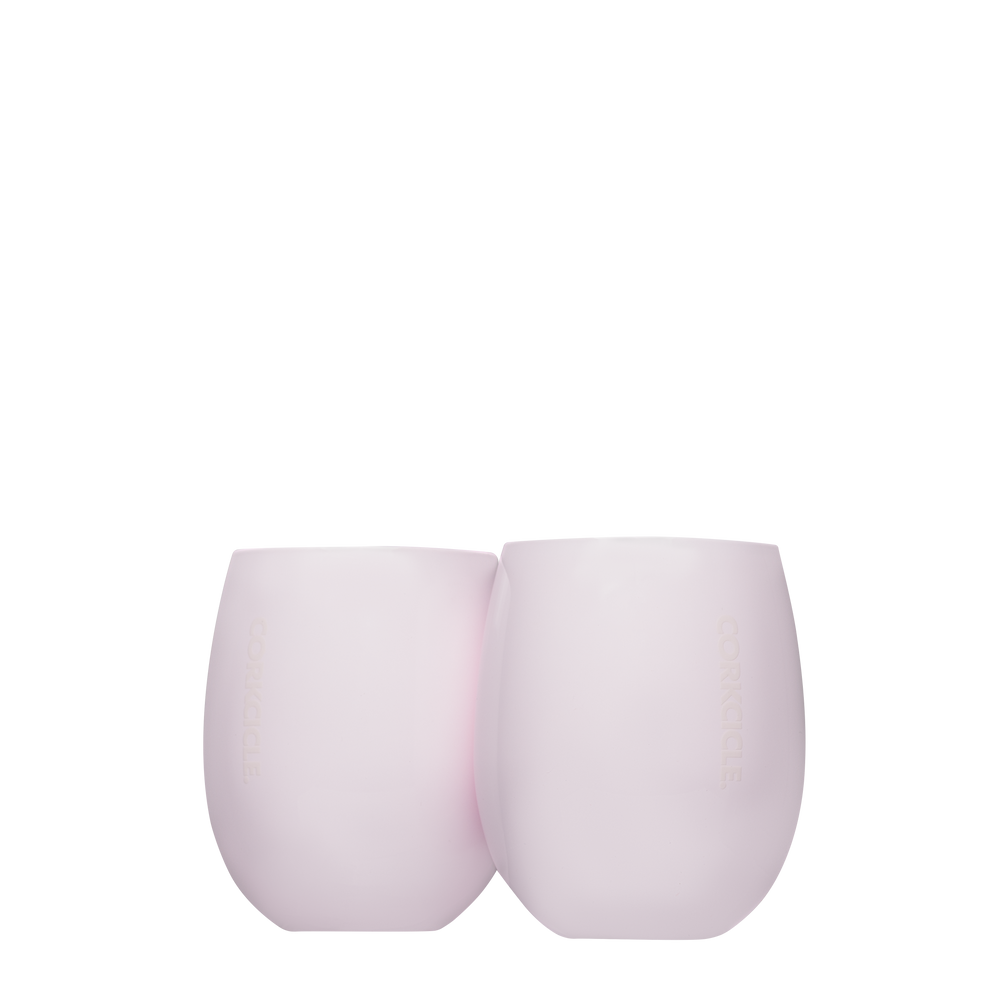 Sommelier Stemless Set (2) - Easy Cup G4 - 10oz / Gloss Pink