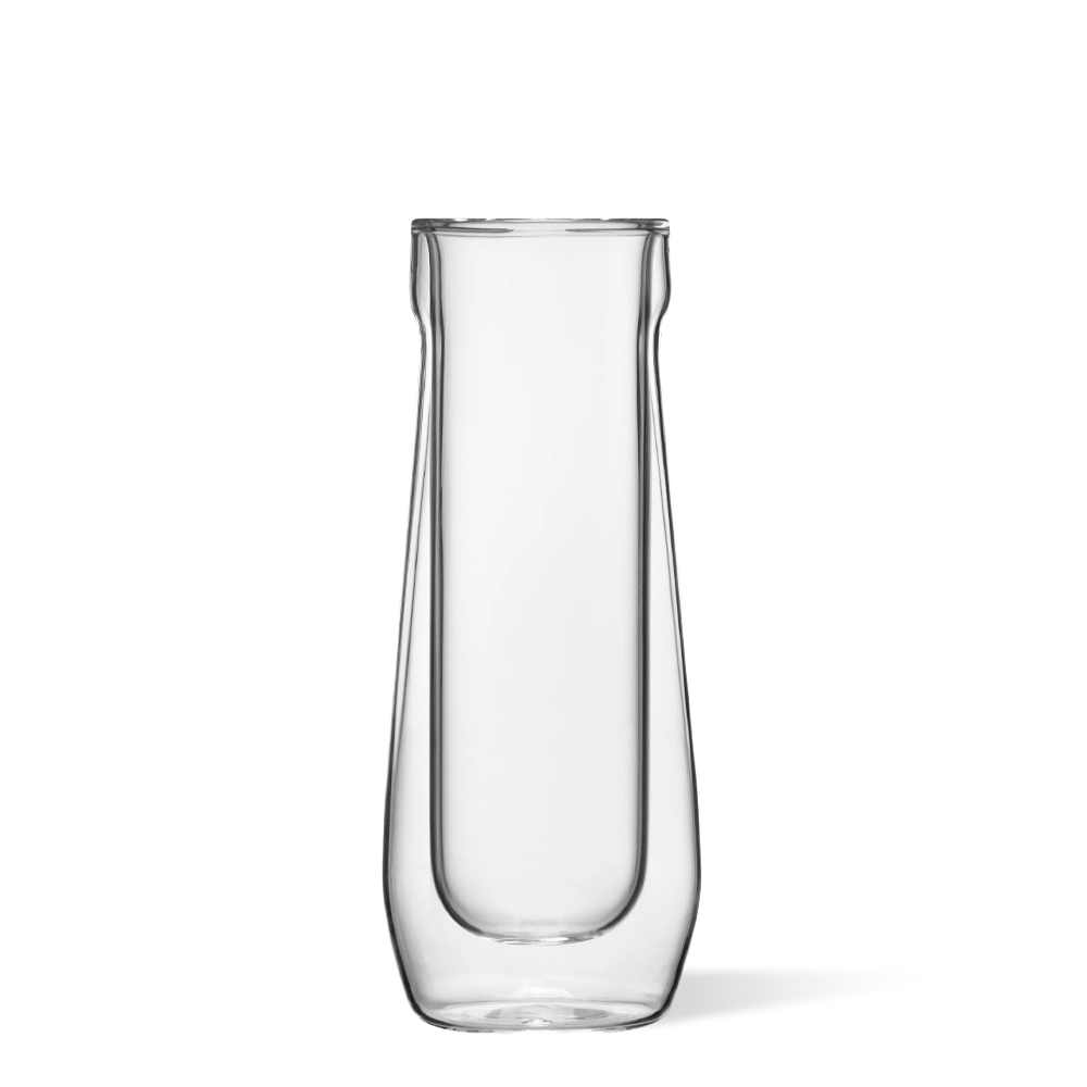 Stemless Flute Glass Set (2) - Smooth Choice O3
