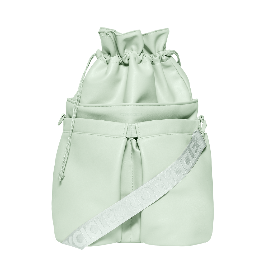 Beverage Bucket Bag - Cozy Camp W3 - Sage Mist - Vegan Leather