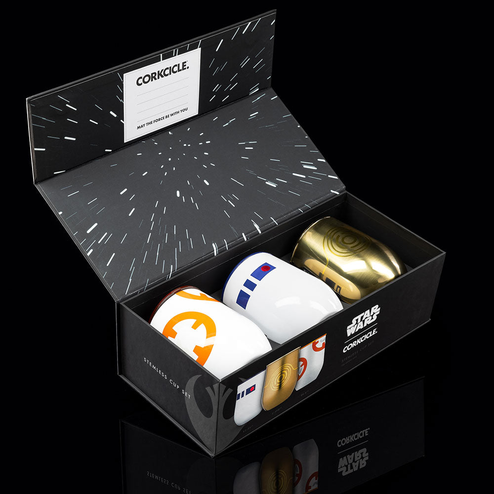 Star Wars TM Droids Stemless Set (3) - Smooth Beverage P0