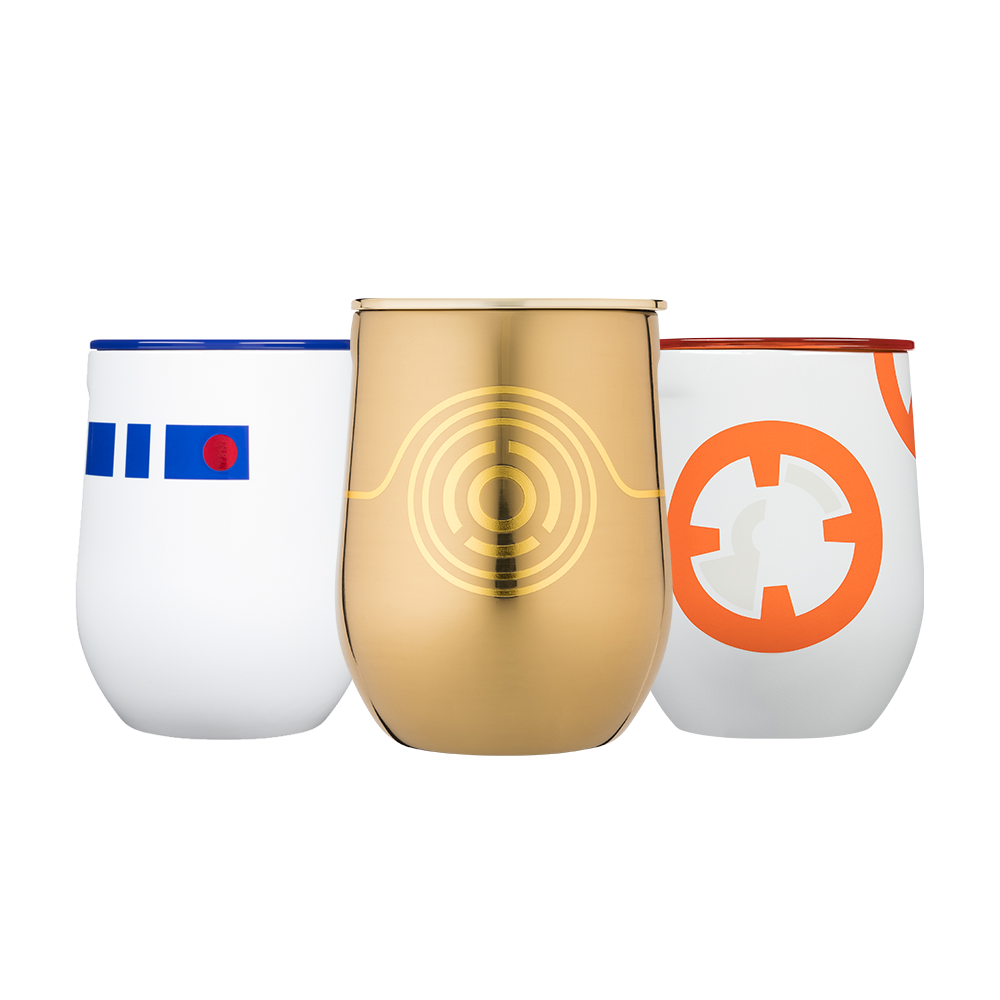 Star Wars TM Droids Stemless Set (3) - Smooth Beverage P0
