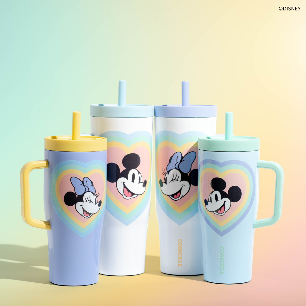 Mickey & Minnie Mouse Retro Rainbow Leakproof Cruiser - Morning Refill U3