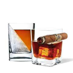 Whiskey Wedge + Cigar Glass Bundle - Clean Whiskey A1